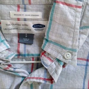 Old Navy Plaid Long Sleeve Button Down